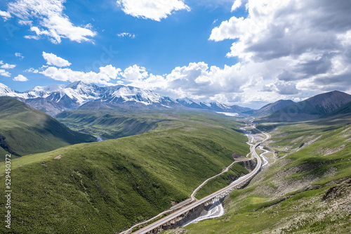 Nima qing o snow mountain in qinghai china photo