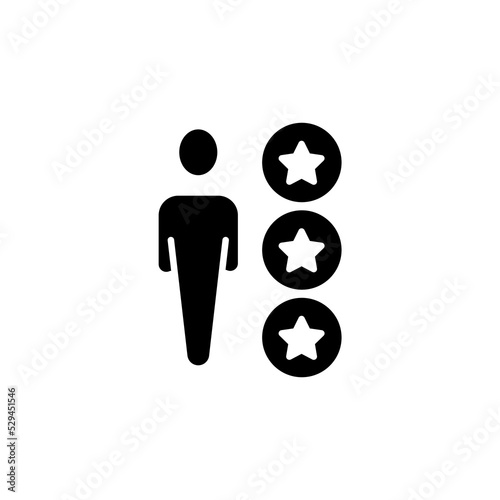 Certified person line icon. Simple element illustration. Certified person concept outline symbol design.