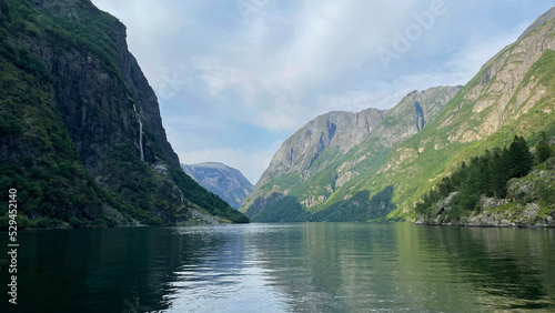 The Naerofjord, Narrowfjord in Norway, Scandinavia, Europe photo