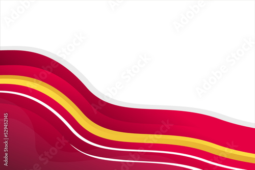 Red gradient wave abstract background
