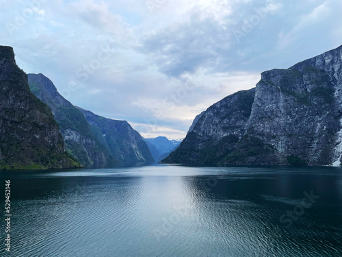 The Naerofjord, Narrowfjord in Norway, Scandinavia, Europe photo