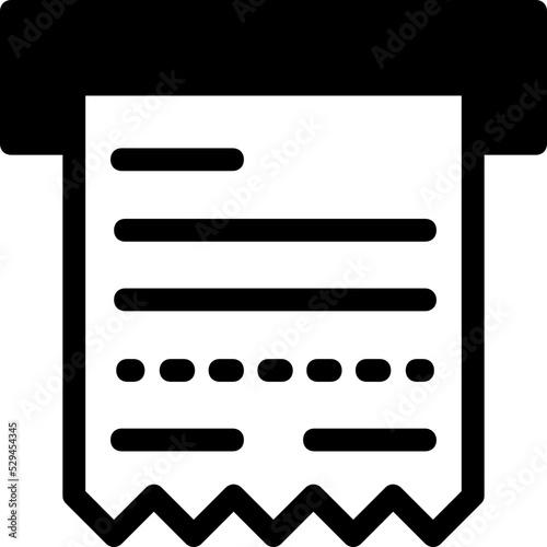 Receipt Vector Icon