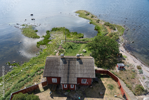 View from Garpen lighthouse station in Bergkvara, Kalmar len, Sweden