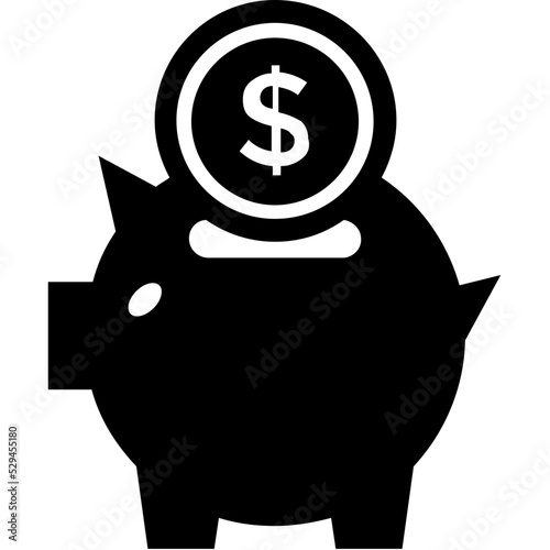 Piggy Bank Vector Icon