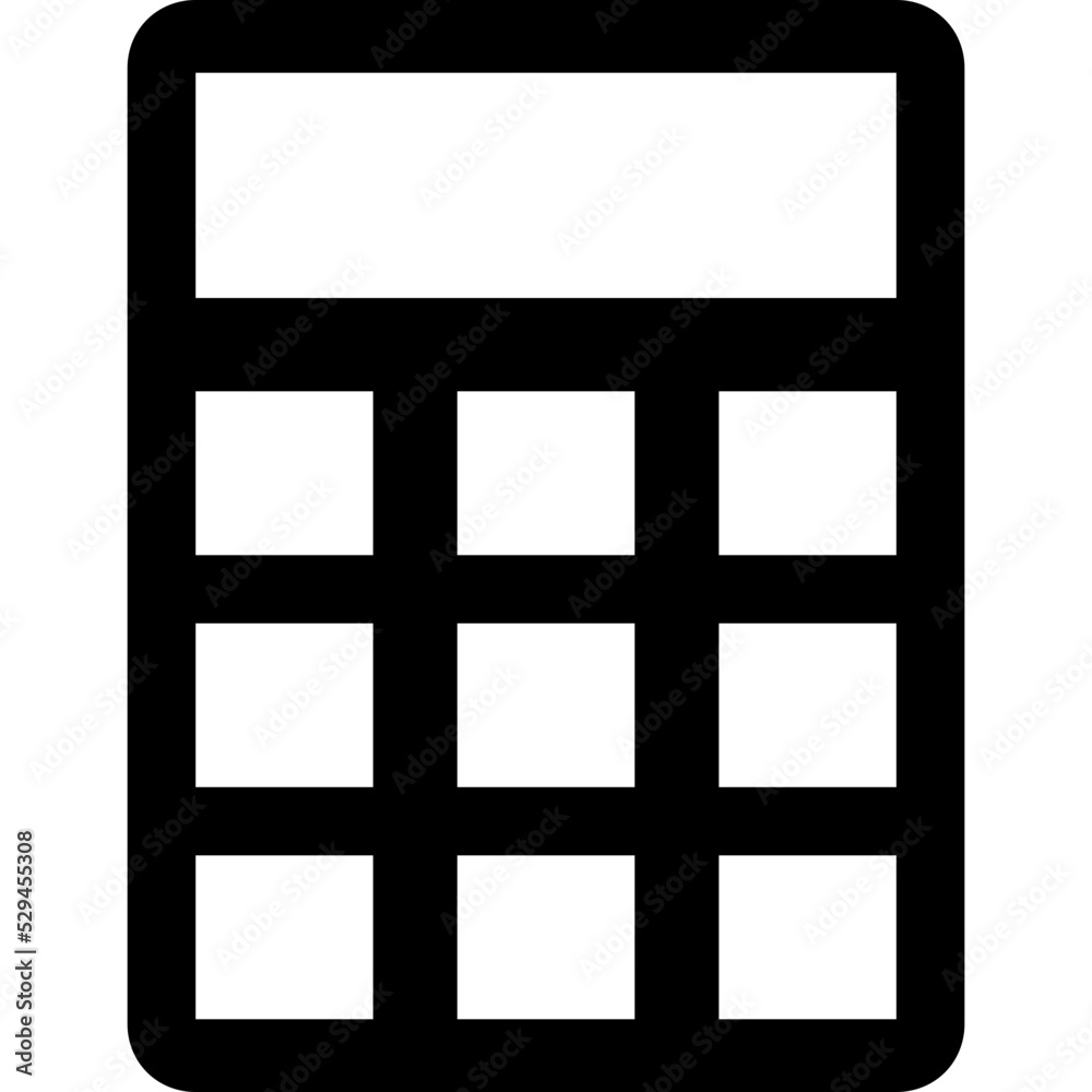 Calculator Vector Icon Calculator Vector Icon