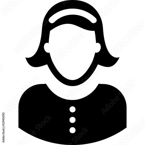 School Girl Vector Icon 