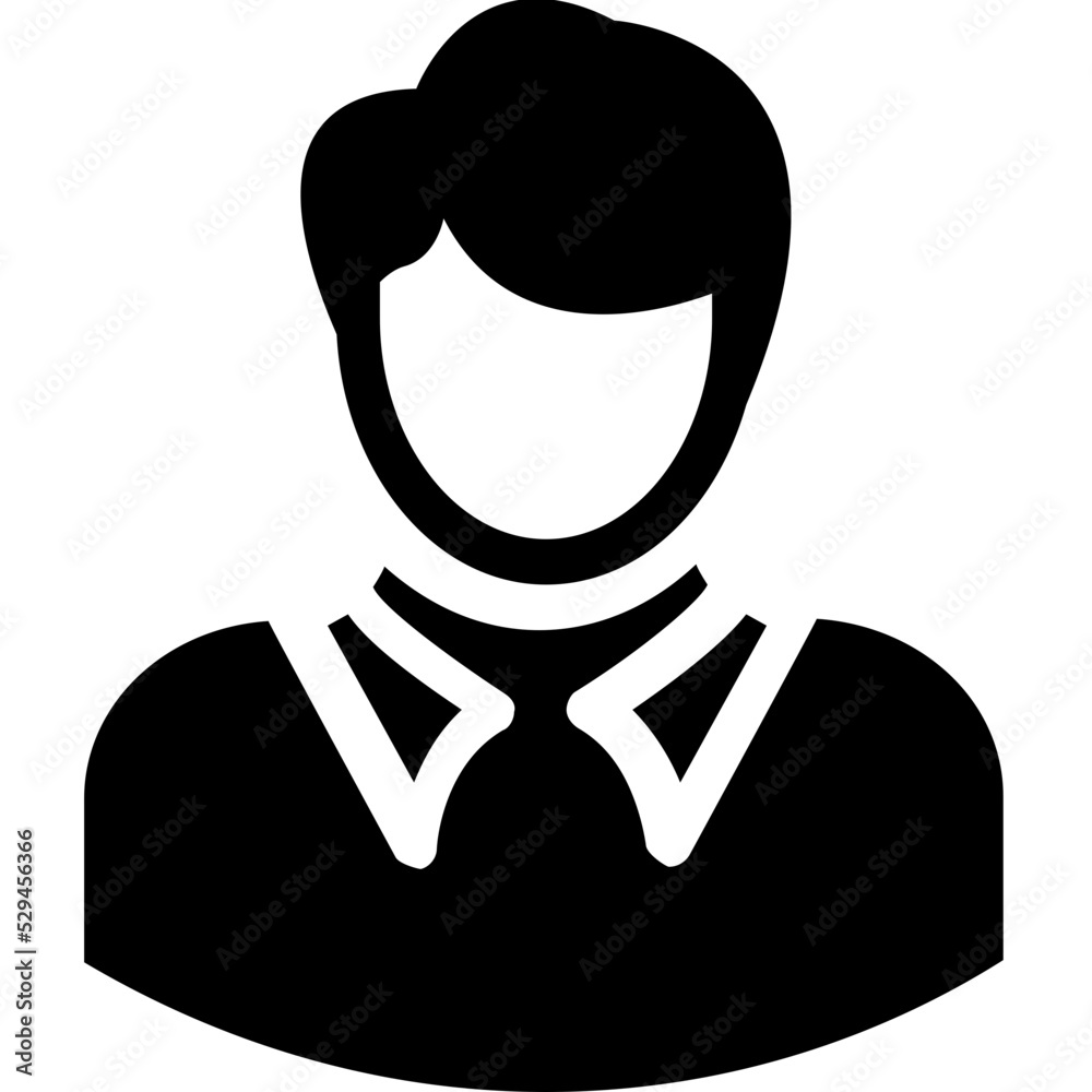 Obraz premium Young Boy Vector Icon 