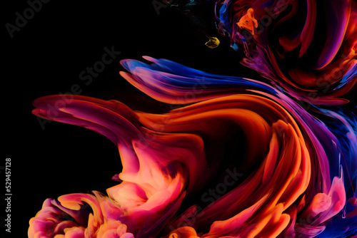 Color abstract illustration made of purple colored oil paint on background, Luxury abstract for a mobile screen concept, phone desktop and wallpaper, background, 