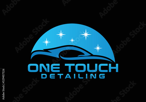 One Touch Car Detailing Logo Design 1 Touch Car Wash Logo Design Template