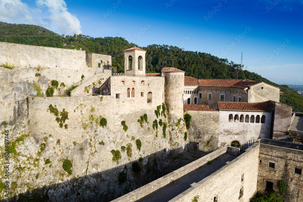 Malaspina Castle in the municipality of Massa Toscana