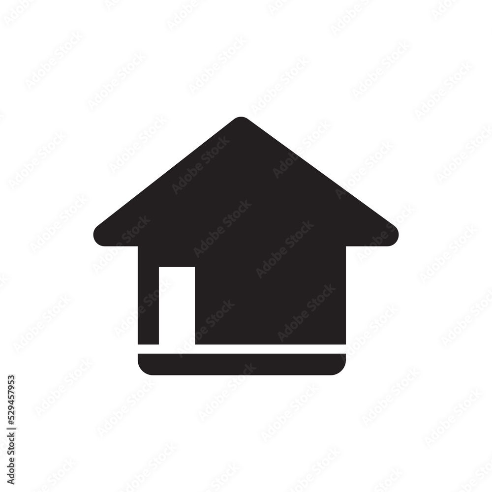 house icon on black house icon on black