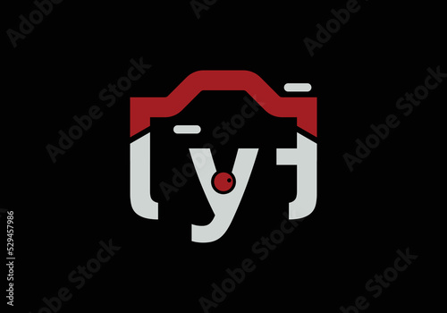 LYT Initial Camera Photography Letter lyt Logo Design Vector Template l y t Letter Logo Design