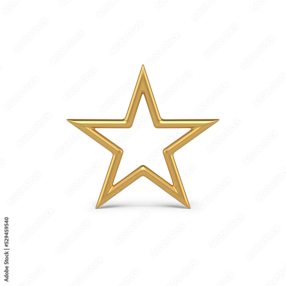 Openwork gold star of new year. Bright decoration for christmas tree and trendy interior Openwork gold star of new year. Bright decoration for christmas tree and trendy interior