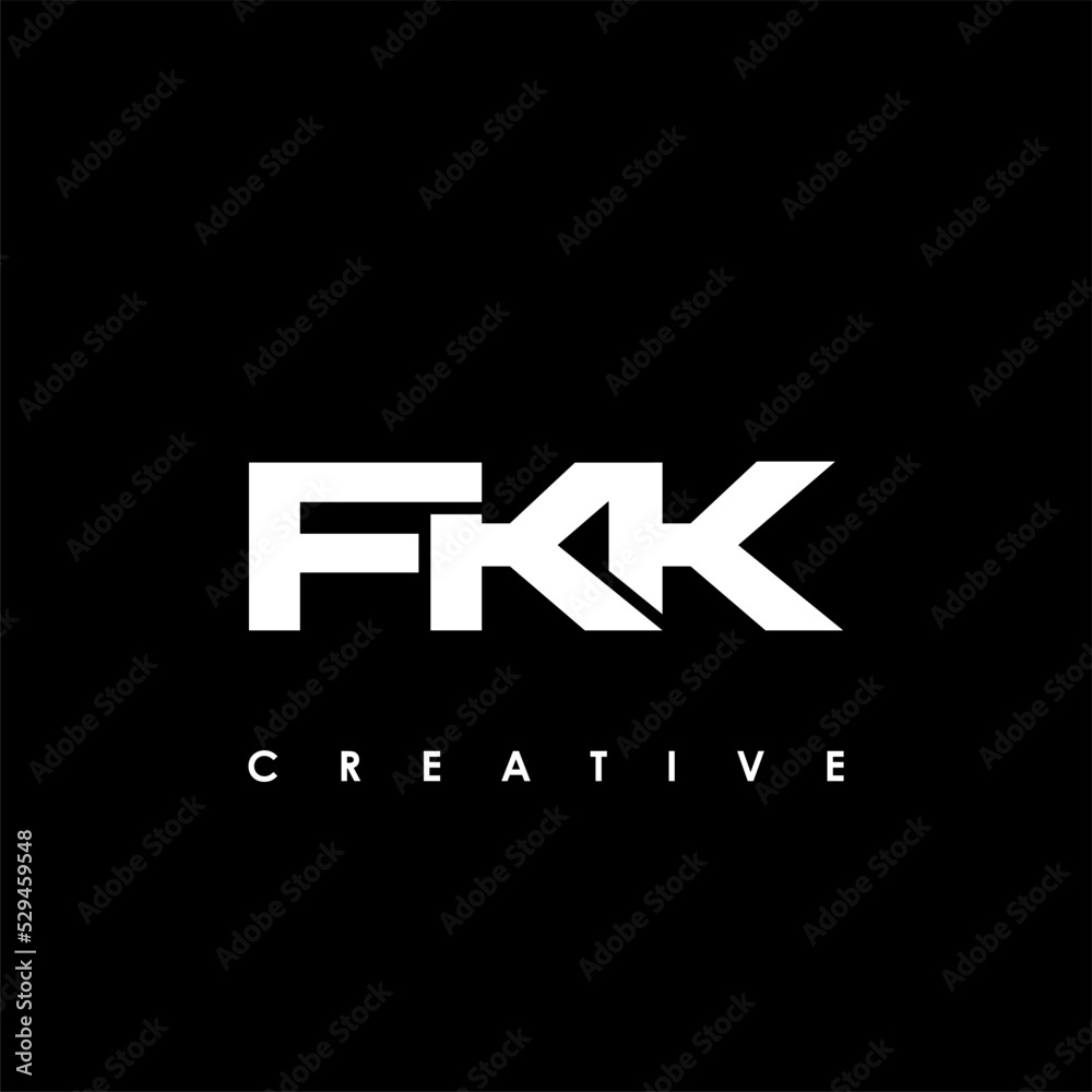 FKK Letter Initial Logo Design Template Vector Illustration