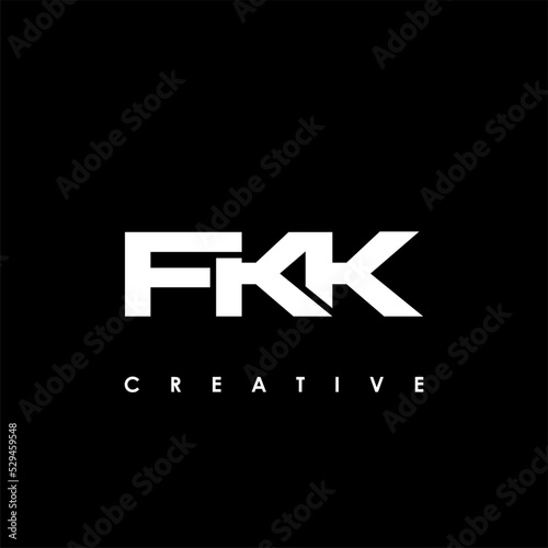 FKK Letter Initial Logo Design Template Vector Illustration photo