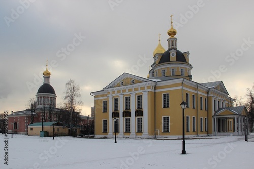 Pokrovsky Cathedral and Church of the Nativity in Rogozhskaya Sloboda in Moscow