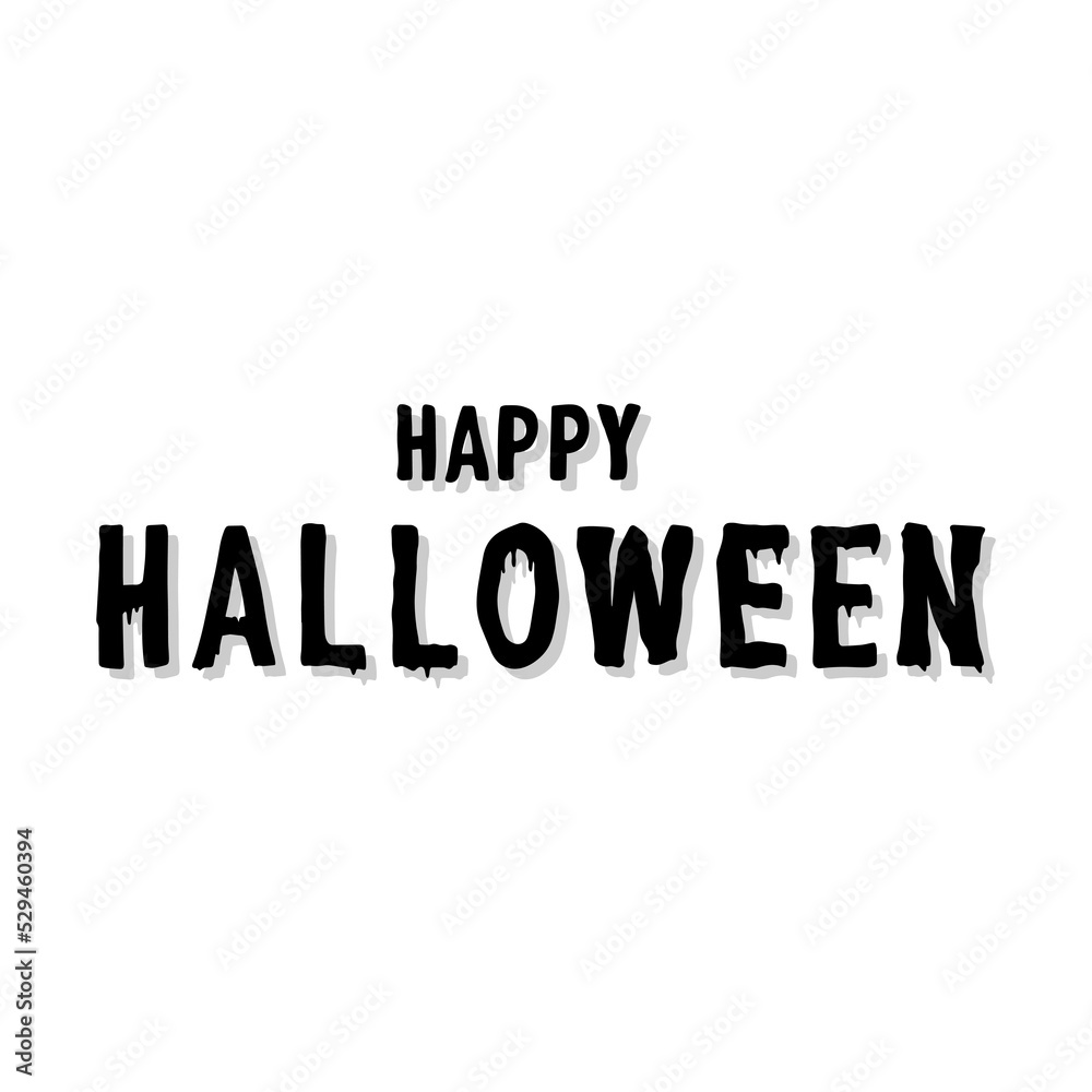 Happy Halloween Day hand written calligraphy in Halloween day isolated background , Flat Modern design , illustration Happy Halloween Day hand written calligraphy in Halloween day isolated background , Flat Modern design , illustration