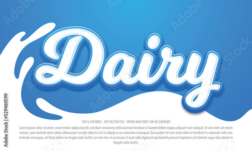 Dairy Milk 3d editable text effect