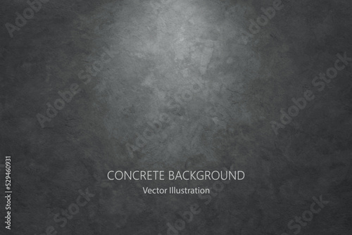 Vector gray concrete texture. Stone wall background.