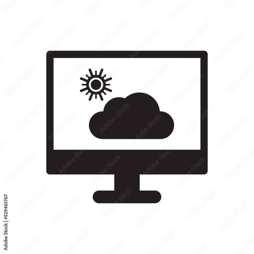 Weather Forecast Icon Computer Sign Symbol Weather Forecast Icon Computer Sign Symbol