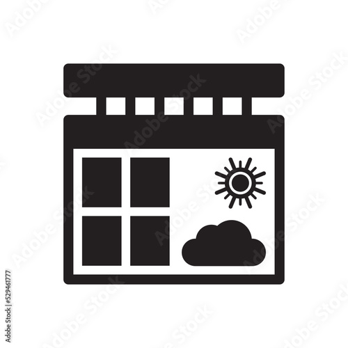 Weather Forecast With calendar Icon