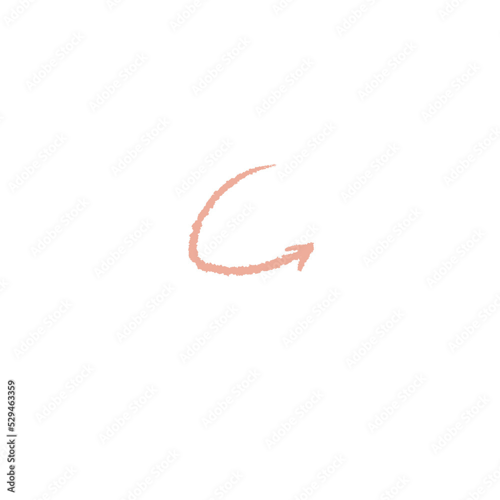 Obraz premium Beige Crayon Arrow