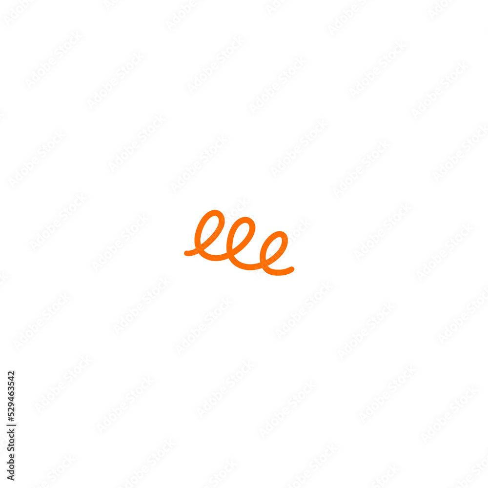 Orange Swirl Line Orange Swirl Line