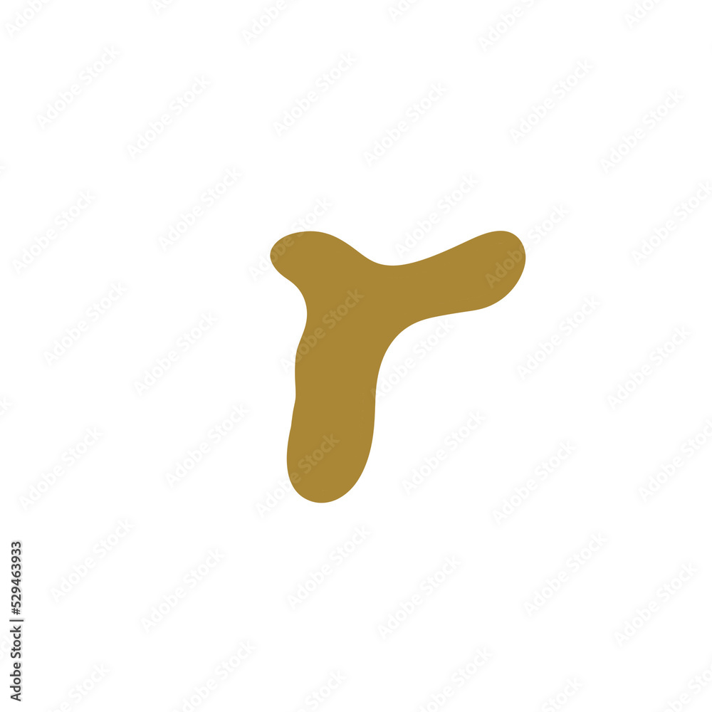 Fototapeta premium Golden Abstract Shape