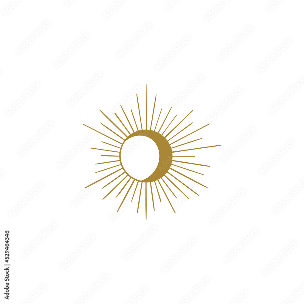 Fototapeta premium Sun And Moon