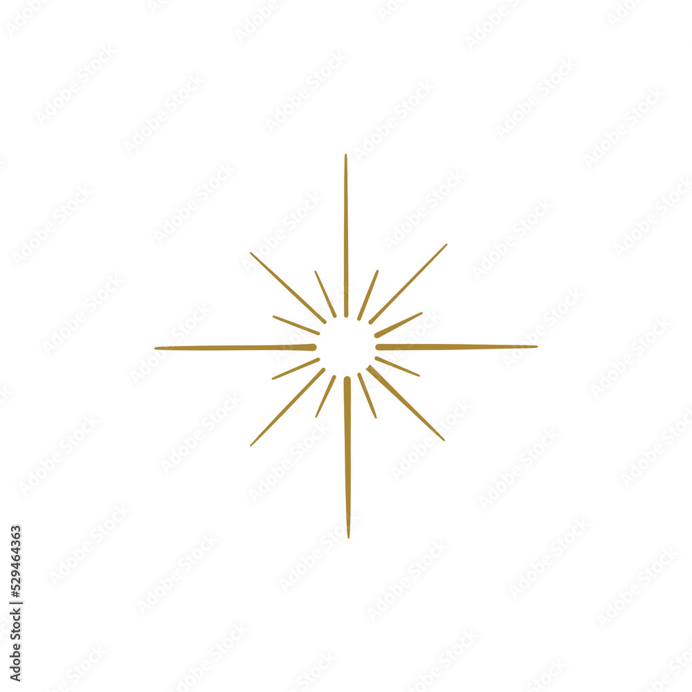 Obraz premium Sun Shine Outline