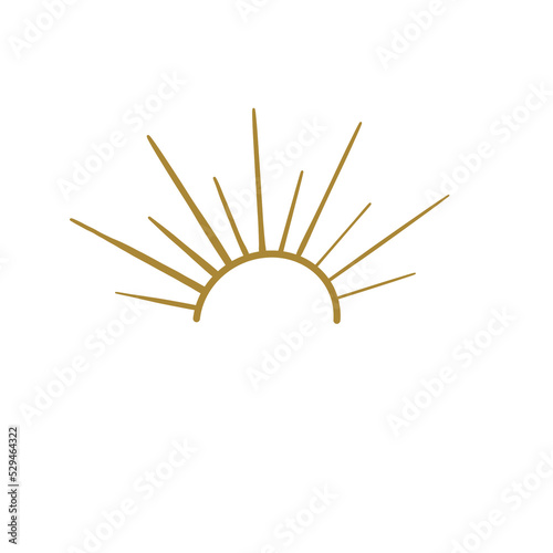 Sun Shine Outline