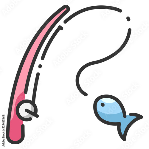 fishing line color icon