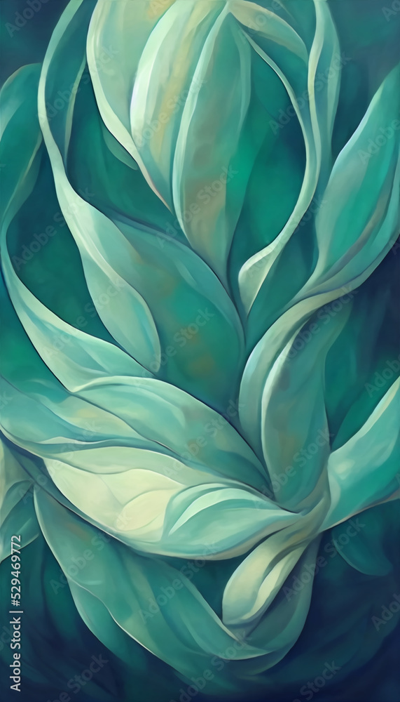 painted abstract background with leaves painted abstract background with leaves