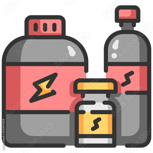 Supplements Fitness outline icon