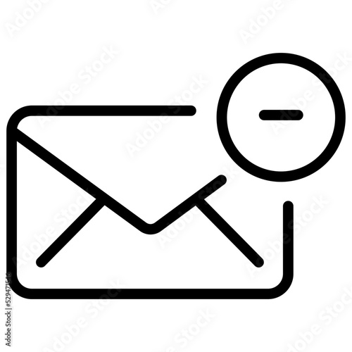 email delete outline icon