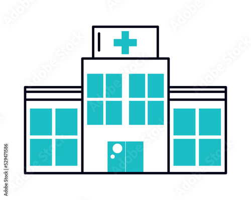hospital bulding icon