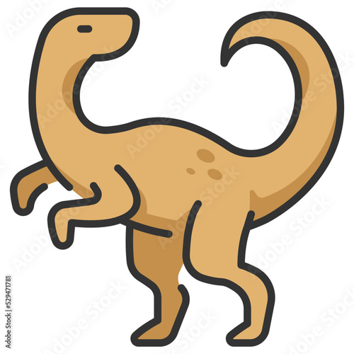 velociraptor line color icon