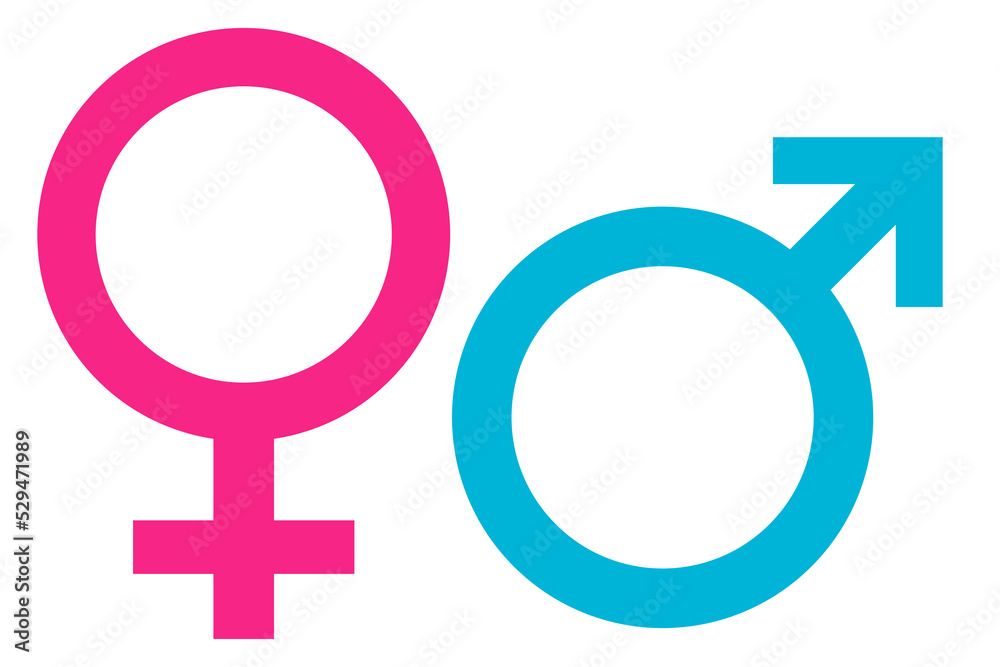 Male and female abstract design of vector sign. Gender concept symbol. Male and female abstract design of vector sign. Gender concept symbol.