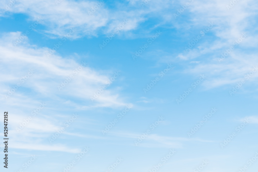Blue, clear sky between the white clouds Blue, clear sky between the white clouds