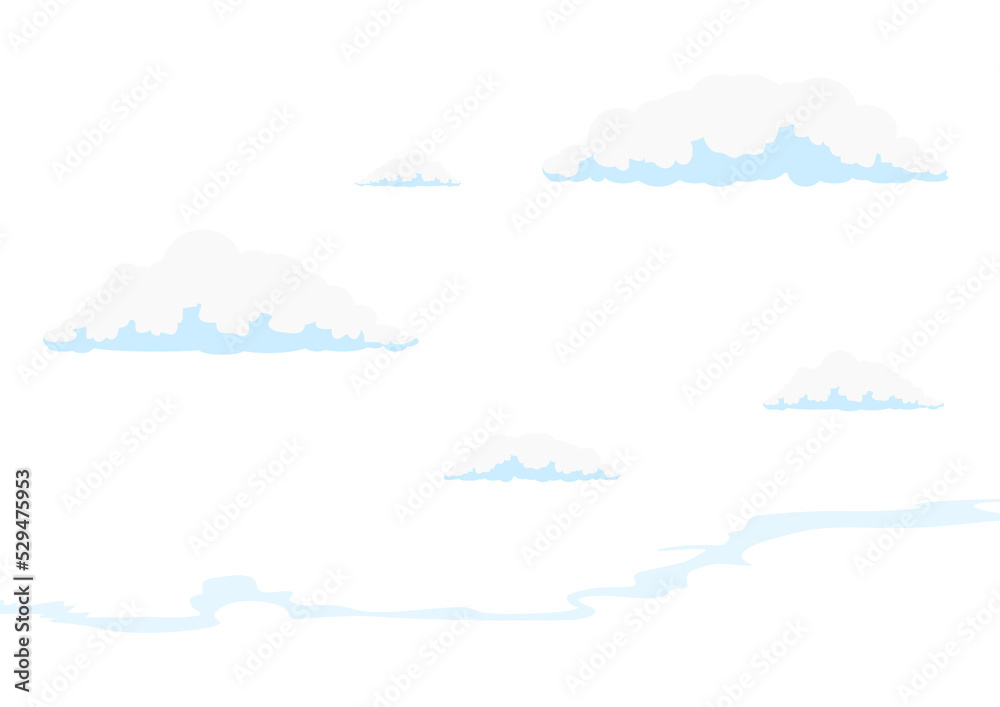 Sky with clouds PNG illustration with transparent background