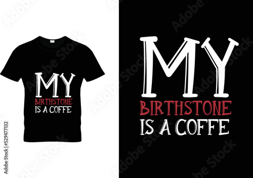 Coffee typography T-shirt Design (ID: 529477132)