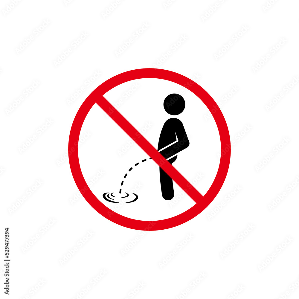 no peeing prohibition sign template vector no peeing prohibition sign template vector