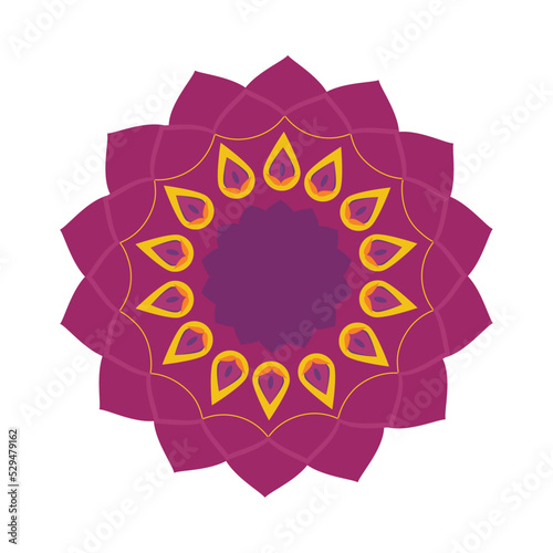 purple rangoli icon