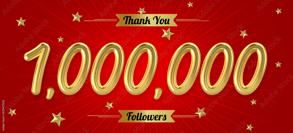 3d golden 1 million with star and red background. 3d illustration. 3d golden 1 million with star and red background. 3d illustration.