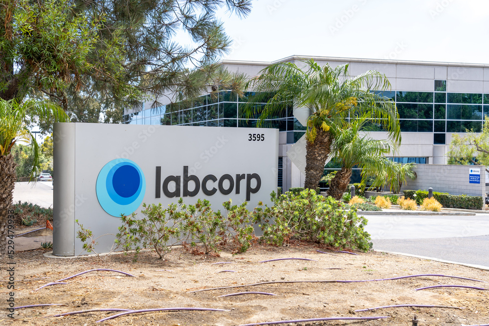 San Diego, CA, USA July 9, 2022 Labcorp office in San Diego, CA, USA