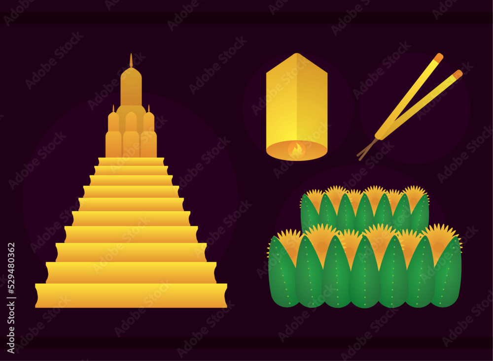 loy krathong set loy krathong set