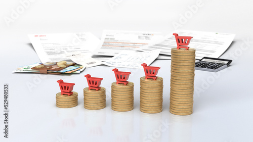 Preisexplosion - Inflation - alles wird teurer - Einkaufen - Warenkorb - Haushalt