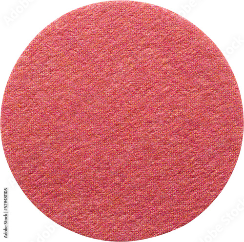 Obraz na plátně Blank red round adhesive paper sticker label