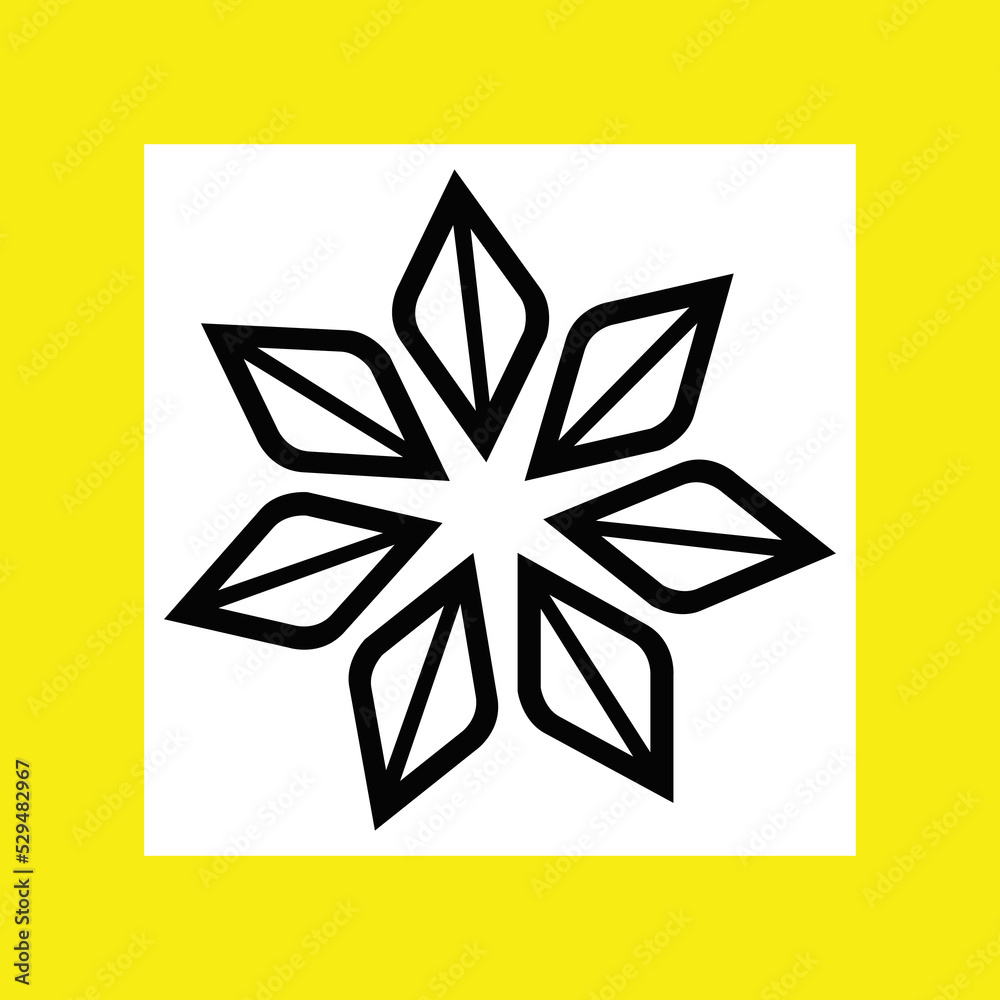 Obraz premium Nature flower logo template design