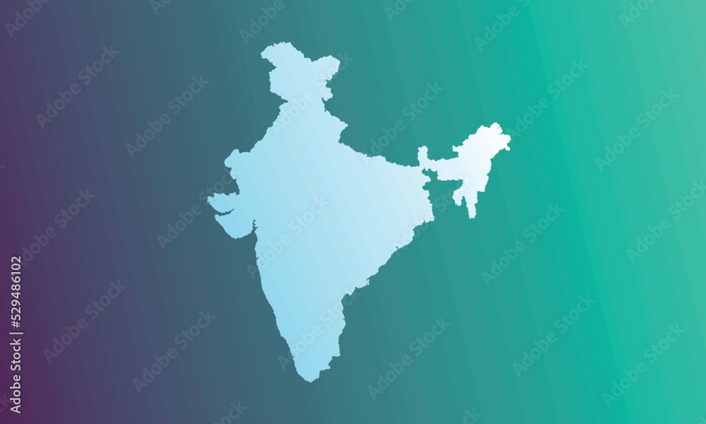 india map background with blue and green gradient india map background with blue and green gradient